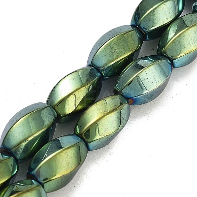 Synthetic Magnetic Hematite Beads Strands G-P545-G01-01H-1