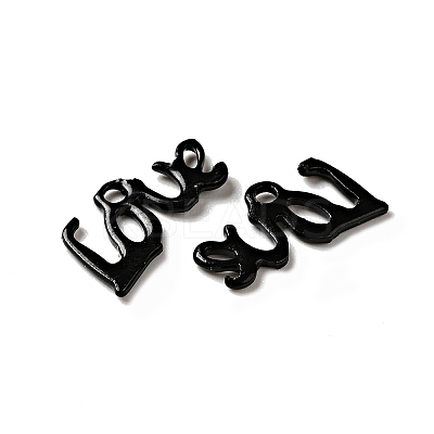 Spray Painted 201 Stainless Steel Charms STAS-G304-16D-1