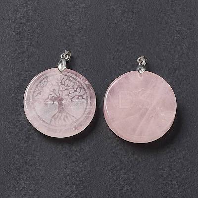 Natural Mixed Stone Pendants G-P491-05P-1