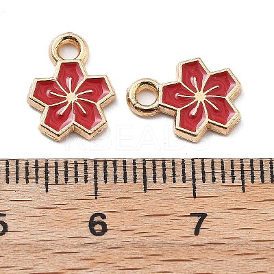 Alloy Enamel Charms ENAM-S022-01E-1