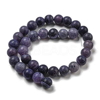 Natural Weathered Agate Beads Strands G-P538-A01-07-1