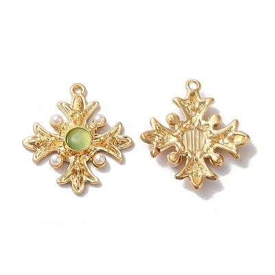 Resin Pendants PALLOY-E028-02G-04-1