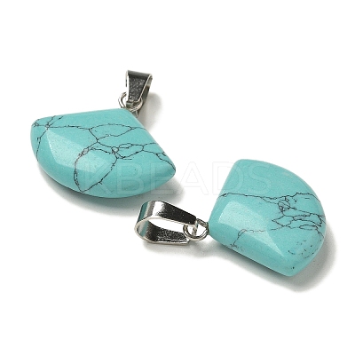 Synthetic Turquoise Pendants G-Z067-05P-10-1