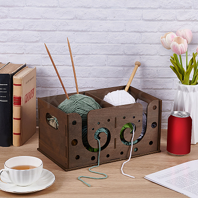 MDF Yarn Storage Boxes Kit CON-WH0095-130A-1