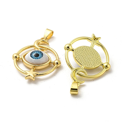 Golden Brass Pendants KK-L209-001G-09-1