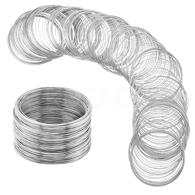 400Pcs Steel Memory Wire FIND-SP0002-06-1