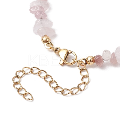 Natural Gemstone Chip Beaded Bracelets for Women BJEW-JB11742-1