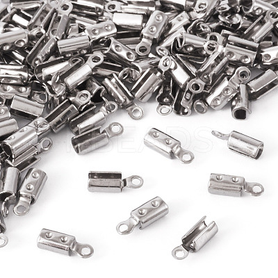304 Stainless Steel Folding Crimp Ends X1-STAS-P107-07P-1