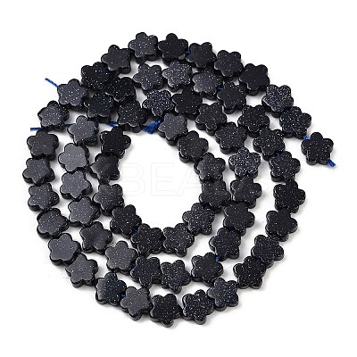 Synthetic Blue Goldstone Beads Strands G-B138-C14-01-1