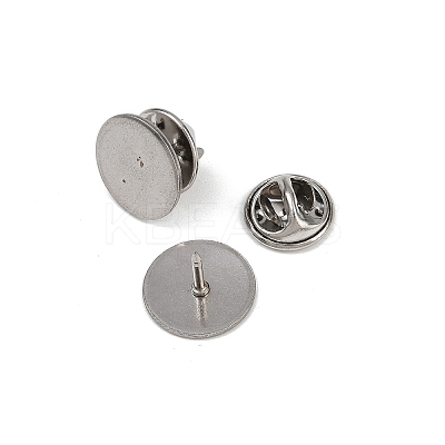 304 Stainless Steel Butterfly Clutches Pin Backs STAS-P262-03P-04-1
