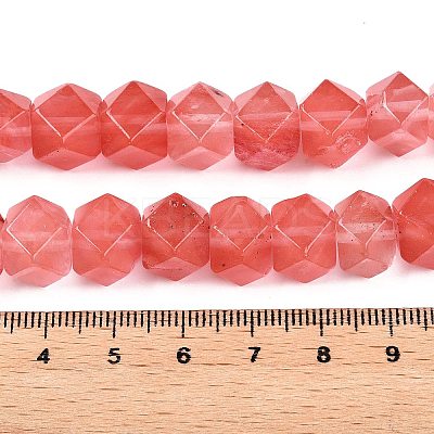 Cherry Quartz Glass Beads Strands G-T138-30-1