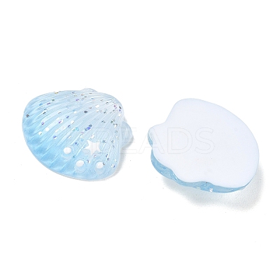 Opaque Resin & Paillette Cabochons RE-CBA6E1B-01A-1