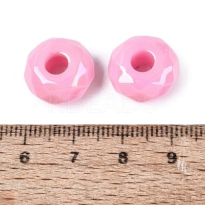 Opaque Acrylic European Beads OACR-E033-23K-1