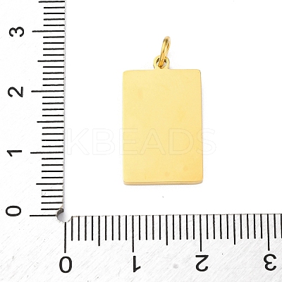 304 Stainless Steel Enamel Pendants STAS-U049-04C-05G-1