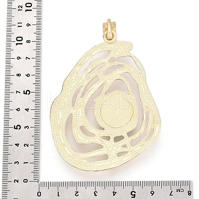 Alloy Pave Resin Big Pendants PALLOY-N179-75MG-1