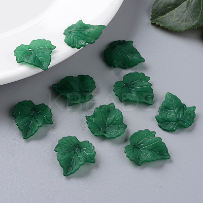 Autumn Theme Transparent Frosted Acrylic Pendants PAF002Y-29-1
