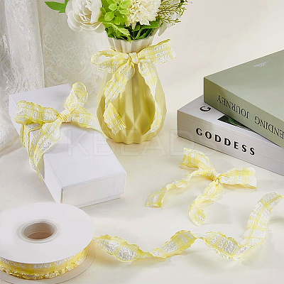 Cloth Plaid Ribbon OCOR-WH20071-001A-1