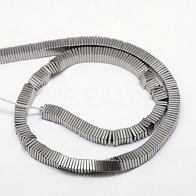 Electroplate Non-magnetic Synthetic Hematite Heishi Beads Strands G-J171A-4x4mm-02-1