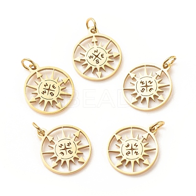 201 Stainless Steel Pendants STAS-G258-03G-1