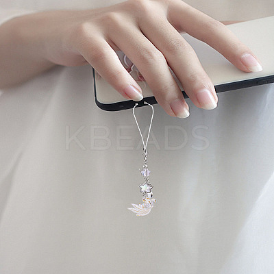 1Pc Goldfish & Star Resin & Alloy Mobile Straps AJEW-LP0004-40A-1