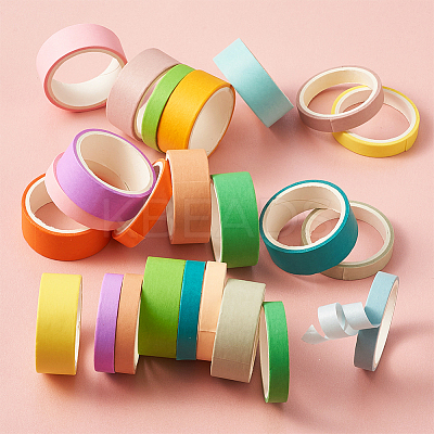 12 Colors DIY Scrapbook Decorative Adhesive Tapes DIY-TA0002-40-1