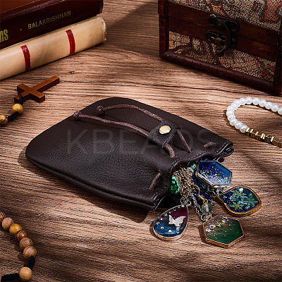Cowhide Coin Wallets AJEW-WH20002-33A-01-1