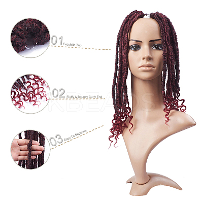 Curly Faux Locs Crochet Hair LS-OHAR-G005-12A-1