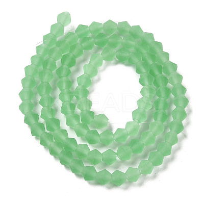 Imitate Austrian Crystal Frosted Glass Beads Strands EGLA-A039-T3mm-MD24-1