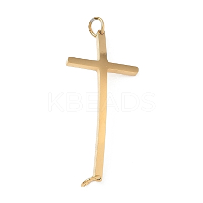 Religion 304 Stainless Steel Connector Charms STAS-B141-12G-1
