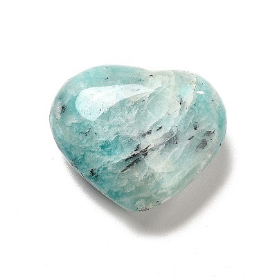 Natural Amazonite Home Heart Love Stones G-G986-03-1