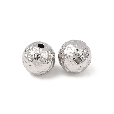 Textured 304 Stainless Steel Beads STAS-I358-10P-03-1