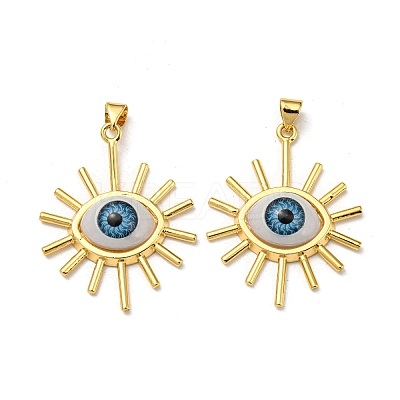 Real 18K Gold Plated Brass Pendants KK-L209-001G-08-1