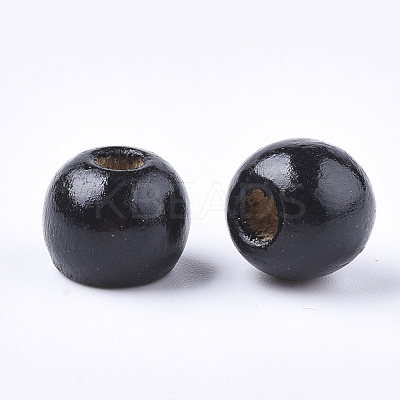 Dyed Natural Wood Beads X-WOOD-Q006-10mm-14-LF-1