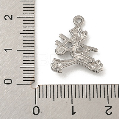 Non-Tarnish 304 Stainless Steel Pendants STAS-N103-145P-1