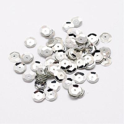 Plastic Paillette Beads PVC-A001-10mm-08-1
