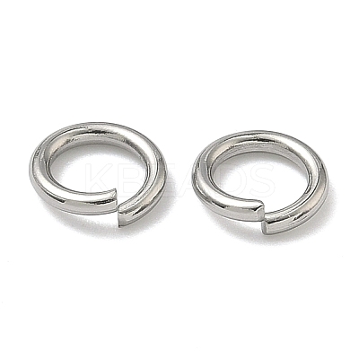 Tarnish Resistant 304 Stainless Steel Open Jump Rings STAS-E067-09-8mm-1