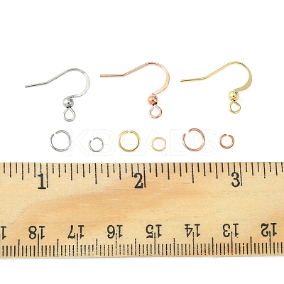36Pcs 3 Style 316 Surgical Stainless Steel Earring Hooks DIY-FS0003-29-1