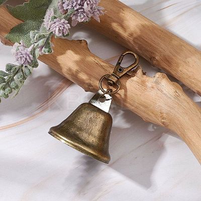 Iron Bell Pendants Decoration HJEW-JM02226-1