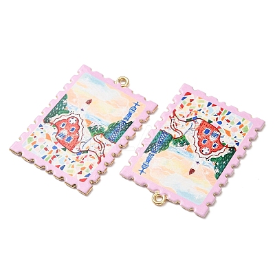 Printed Alloy Pendants AL-CBA7256-15G-02-1