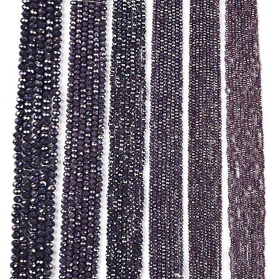 Electroplate Glass Beads Strands EGLA-A044-P2mm-B11-1