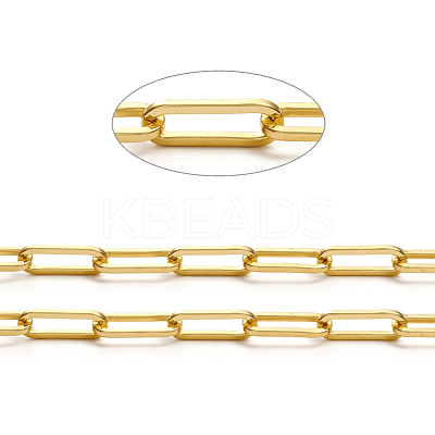 Brass Paperclip Chains CHC-L044-01A-G-1
