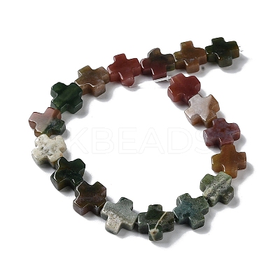 Natural Indian Agate Beads Strands G-M418-B06-01-1