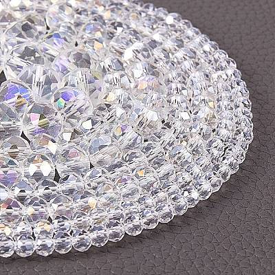 10 Strands 4 Styles Electroplate Glass Beads Strands EGLA-SZ0001-15-1
