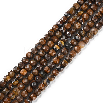 Natural Tiger Eye Beads Strands G-P500-02A-02-1