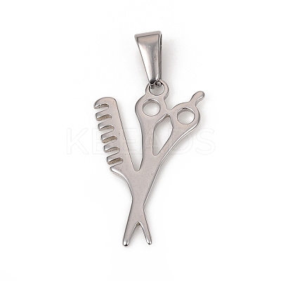 Non-Tarnish 304 Stainless Steel Pendants LS-STAS-G235-01P-1