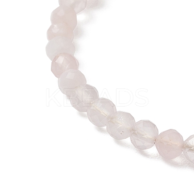 Natural Gemstone Beaded Cuff Bangles BJEW-JB13326-1