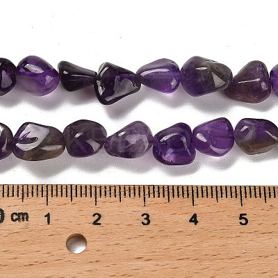 Natural Amethyst Beads Strands G-P497-01E-45-1