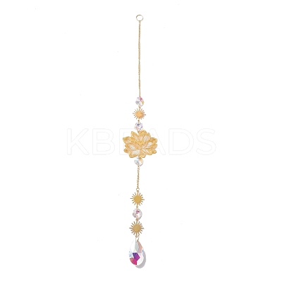Hanging Suncatcher HJEW-D002-11G-1