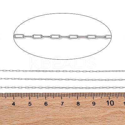 304 Stainless Steel Paperclip Chains CHS-M009-07P-03-1
