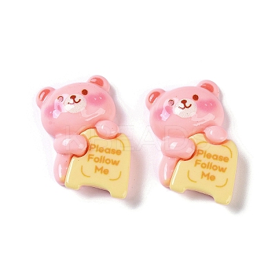 Cartoon Bear Opaque Resin Decoden Cabochons CRES-I031-05-1